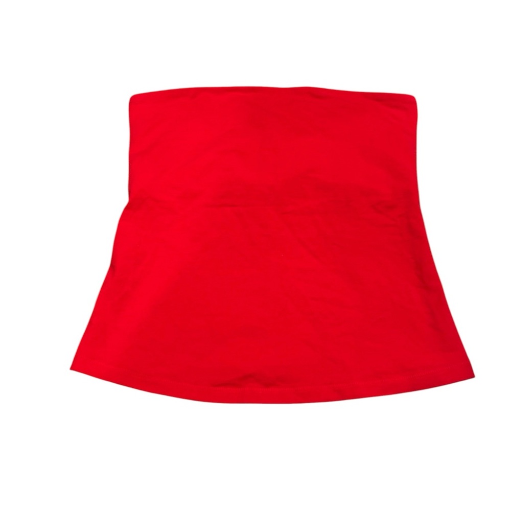 Skims NWT Cotton Jersey Tube Top RUBY RED Sz Medium - Picture 4 of 7